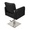 Salon Fit Dakota Styling Chair Black Upholstered Square Base Salon Styling Chair