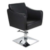 Salon Fit Manhattan Styling Chair Black with Square Base