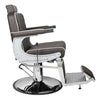 Salon Fit Chrysler Barber Chair Brown with White Piping - Hairdressing Supplies