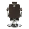 Salon Fit Chrysler Barber Chair Brown with White Piping - Hairdressing Supplies