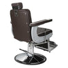 Salon Fit Chrysler Barber Chair Brown with White Piping - Hairdressing Supplies