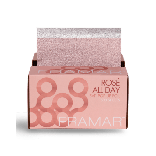 Framar 5 x 11 Rosé All Day Pop Up Hair Foil 500 Sheets – Pro Beauty Supplies