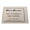 Rand Rocket Wet Strength End Papers 5 x 500 Leaves - Hairdressing Supplies